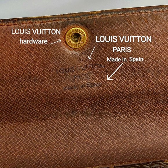 'LOUIS VUITTON' GIFT BOX SET 'PORTEFEUILLE SARAH' LONG LEATHER MONOGRAM WALLET - Picture 5 of 16